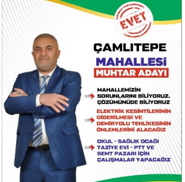 GÜNEŞ, ÇAMLITEPE MUHTAR ADAYI